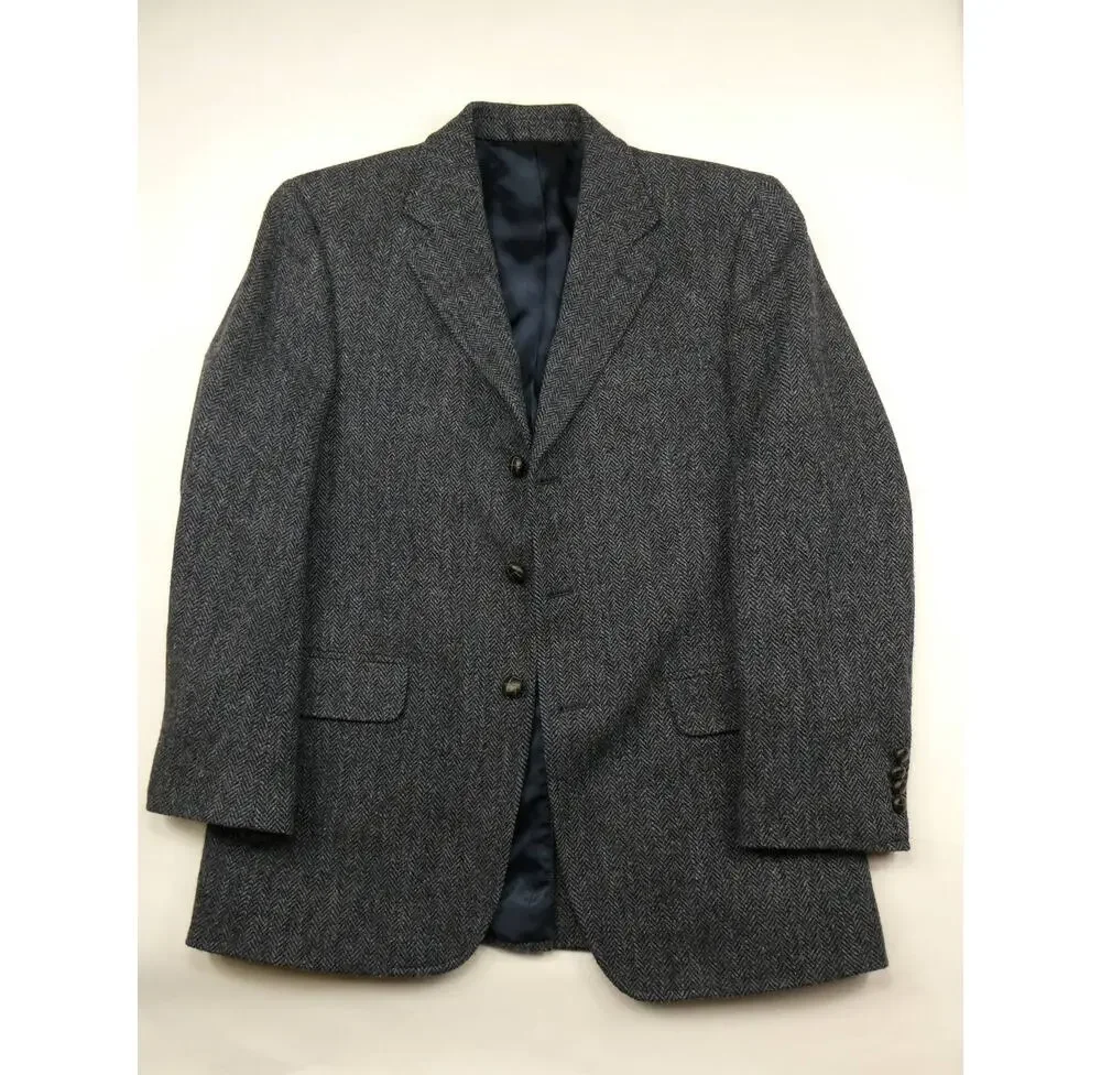 Harris Tweed handwoven blazer for Jos. A Bank, 39R, gray, NEW
